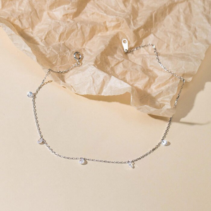 Dainty Spark Anklet 925 Sterling Silver - Image 4