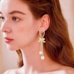 Bow & Pearl Tassel Drop Earrings - Image 3