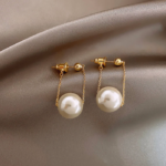Pearl Ball Hanging Earrings
