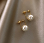Pearl Ball Hanging Earrings - Image 4