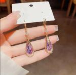 Dangle Water Drop Earrings - Image 4