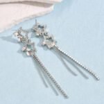 Starlight Tassel Drop Earrings in 925 Sterling Silver - Image 5