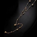 Long Ball Beaded Chain Necklace - Image 2
