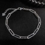 925 Sterling Silver Polished  Chain Bracelet - Image 2