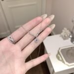 925 Silver Modern Circle Zircon Halo Necklace - Image 2