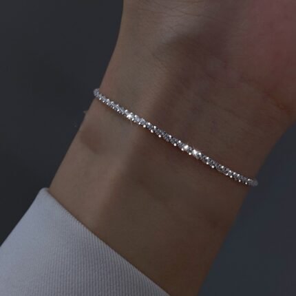 925 Silver Modern Hinged Bangle Bracele