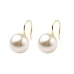 925 Silver Simple Pearl Drop Earrings - Image 2