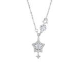 Dainty 925 Sterling Silver Star Pendant Necklace - Image 3