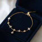 Gold Plated 925 Silver Four-Leaf Clover Bracelet - Image 3