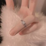 Charming 925 Sterling Silver Four-Leaf Clover Ring - Image 3