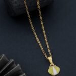 Stainless Steel Coin Pendant Paperclip Necklace - Image 3