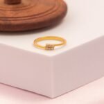 Dainty Gold Plated 925 Silver Pave Band Ring - Image 4