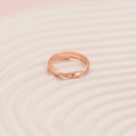 Dazzling 925 Sterling Silver Ring with Rose Gold Plating - Image 4