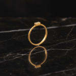 Dainty Gold Plated 925 Silver Pave Band Ring - Image 3