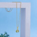 Stainless Steel Coin Pendant Paperclip Necklace - Image 2