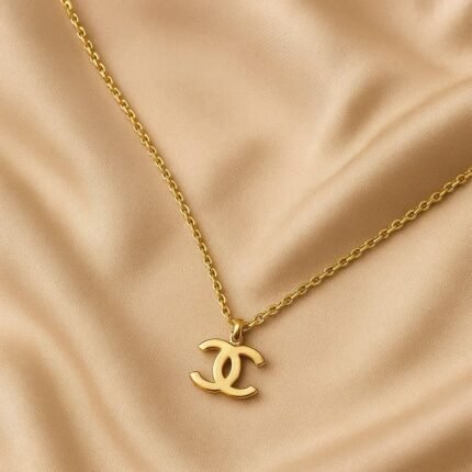 Harmony Links Premium Anti-Tarnish Gold Plated Stainless Steel Interlocking Circle Necklace