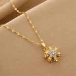 FrostSpin Snowflake Pendant