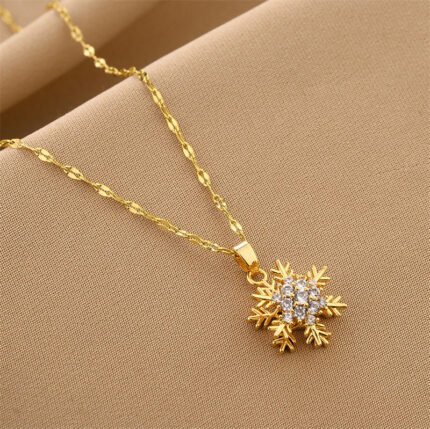 FrostSpin Snowflake Pendant