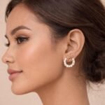 Aurelia Pearl Halo Bow Earrings - Image 2