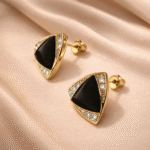 The Onyx Pyramid Studs