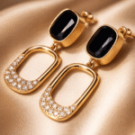 The Midnight Halo Drop Earrings - Image 2