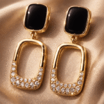 The Midnight Halo Drop Earrings
