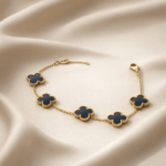 The Onyx Clover Anti-Tarnish Bracelet - Image 3