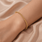 The Golden Twist Rope Bracelet