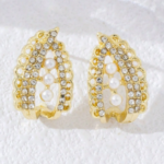 Zafira Regal Pearl Crest Earrings - Image 4
