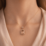 Aurelia Champagne Halo Pendant - Image 2