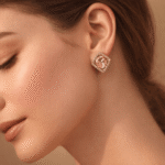 Blush Radiance Halo Stud - Image 3