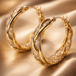 Twisted Gilded Hoops - Image 4