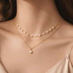 Aurelle Pearl Layered Necklace - Image 3