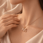 Rosé Bloom Duo Pendant - Image 2