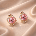 Blush Radiance Halo Stud