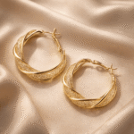 Twisted Gilded Hoops - Image 3