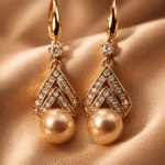 Pearl Crystal Drop Earrings