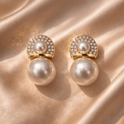 Luxe Pearl Halo Drop