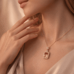 Aurelia Champagne Halo Pendant - Image 5
