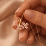 Rosé Bloom Duo Pendant - Image 4