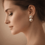 Luxe Pearl Halo Drop - Image 2