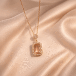 Aurelia Champagne Halo Pendant