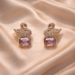 Swan Grace Blush Crystal Earrings