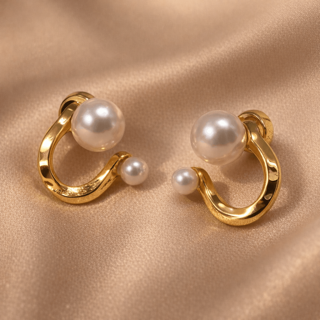 compress (2) The Luminous Pivot Pearl Studs - Image 1
