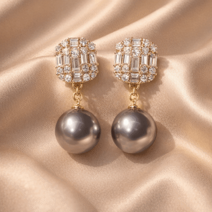 Nocturne Royale Pearl Drop Earrings