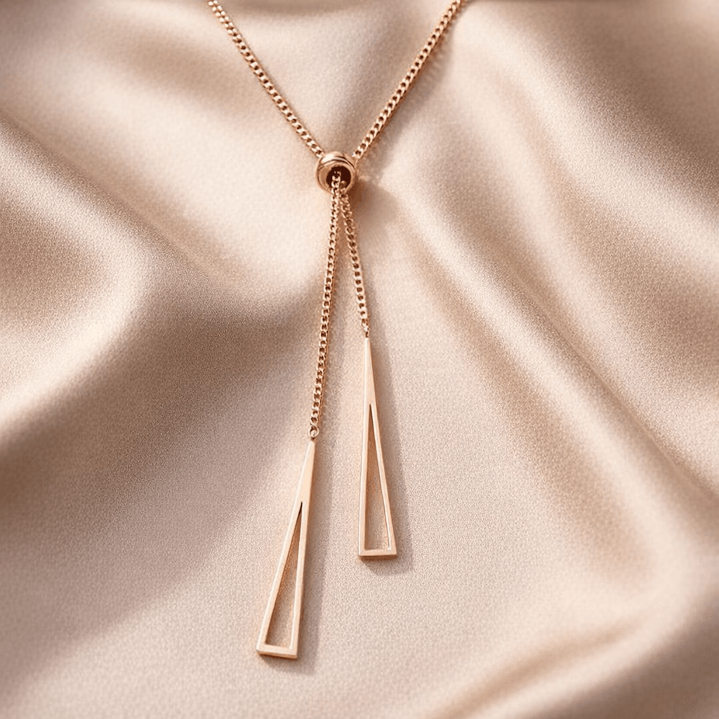 comprsed (4) Glide Luxe Lariat Necklace - Image 1