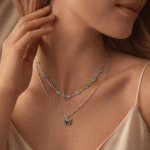 The Azure Butterfly Layered Necklace - Image 2