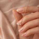 Sparkling Crystal Bow Satellite Chain Necklace - Image 2