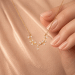 Leaf Blossom Pendant Necklace - Image 2