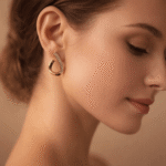 The Curved Twist Zircon Stud Earrings - Image 3